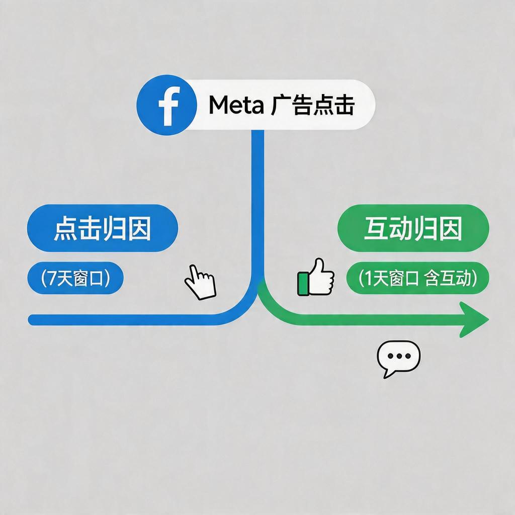 Meta 广告点击归因 vs 互动归因对比