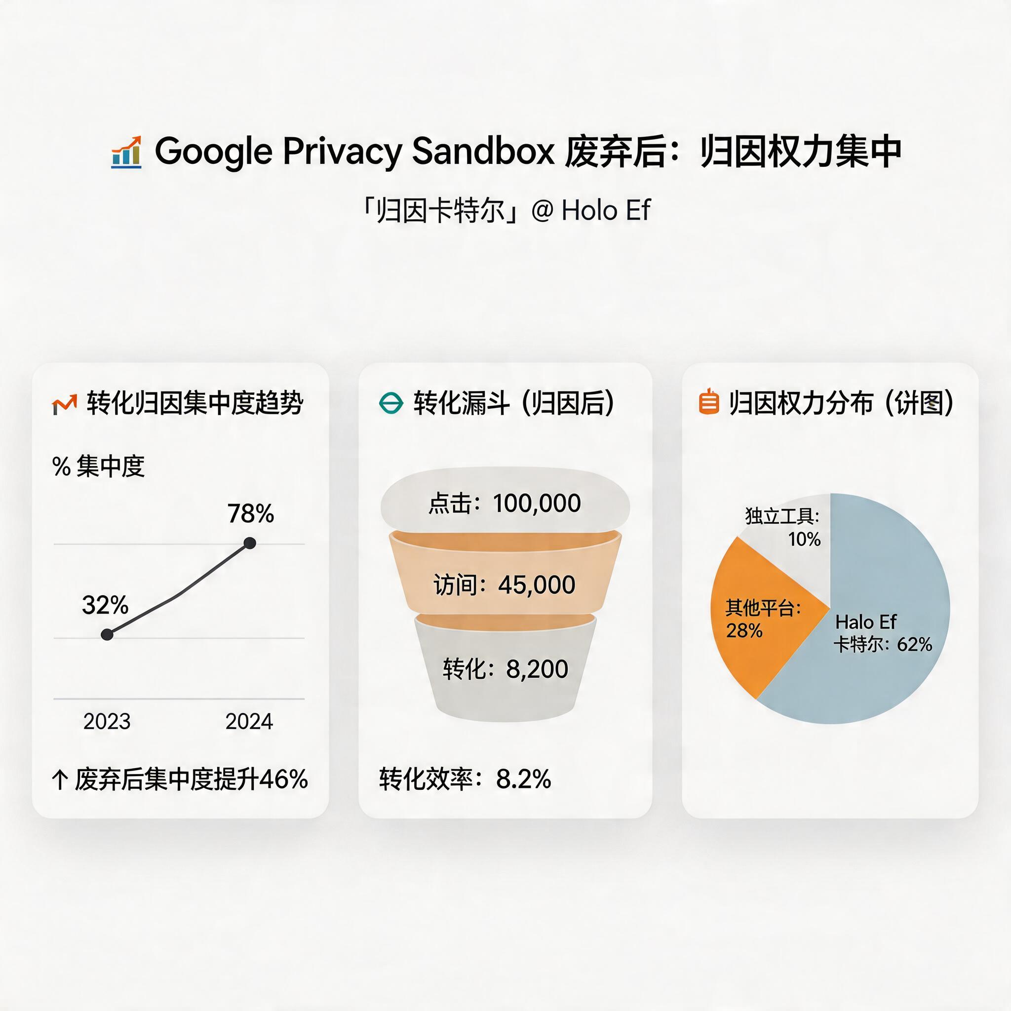 Google Privacy Sandbox 废弃后归因权力更集中：「归因卡特尔」在 Halo Effect  | DeepClick illustration