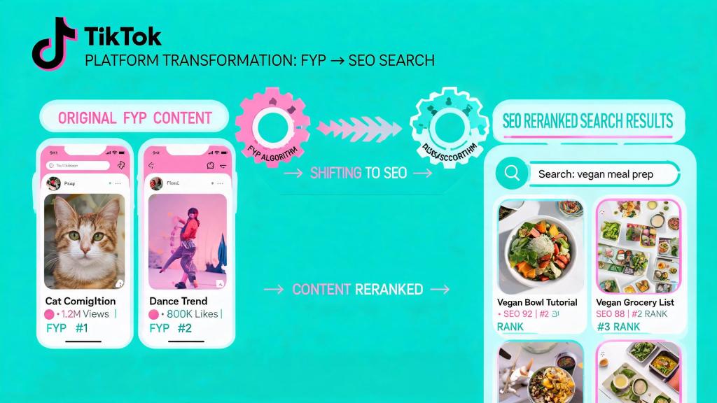 TikTok 算法向 SEO 优先内容发现转型