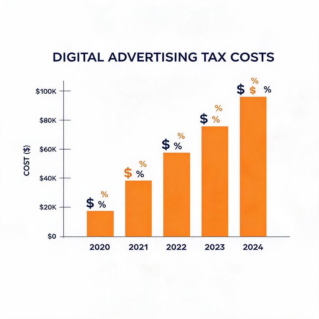 Rising digital advertising tax costs and conversion optimization chart
