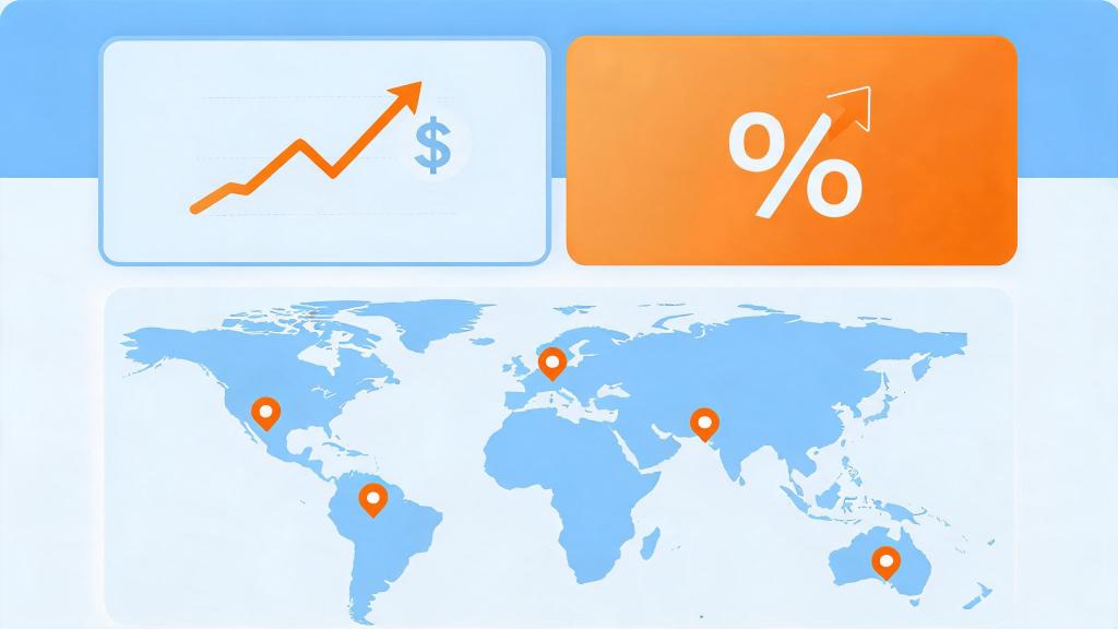 Digital advertising dashboard showing Meta DST tax surcharge impact on CPA metrics