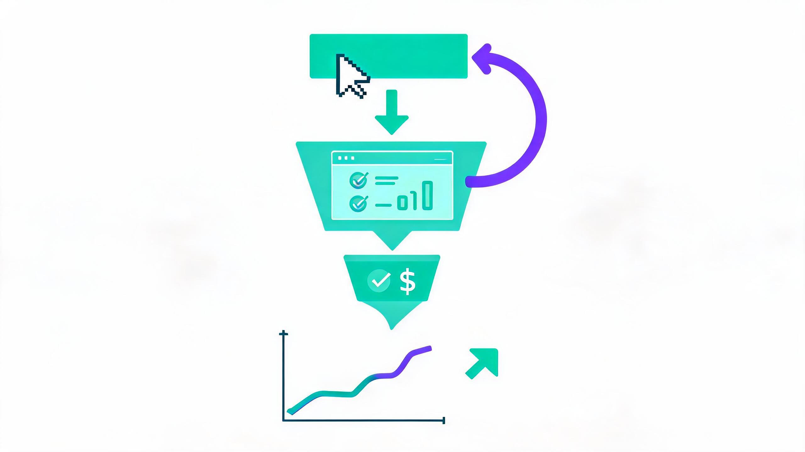 Post-click conversion funnel optimization