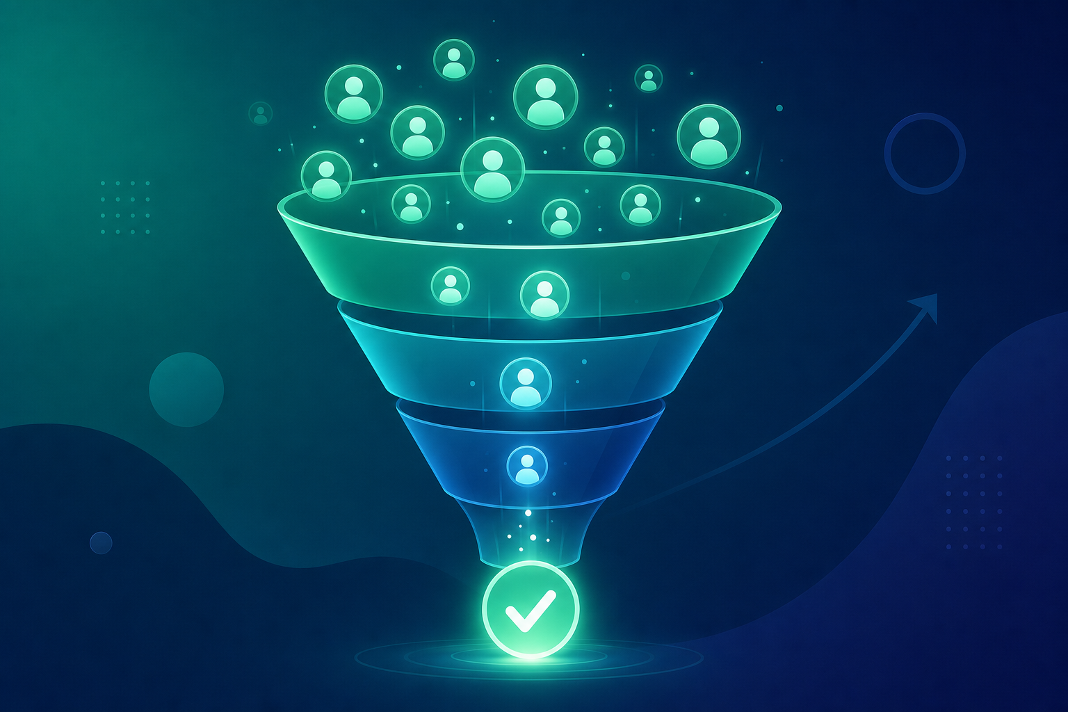 Social ads conversion funnel optimization