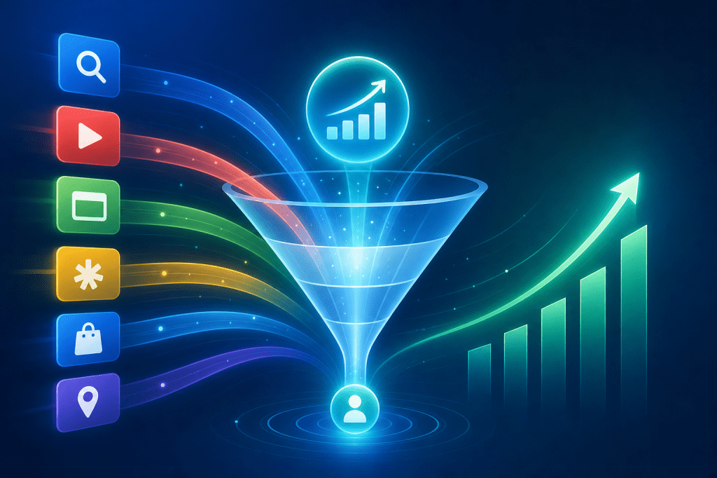 Google PMax channel performance optimization dashboard visualization