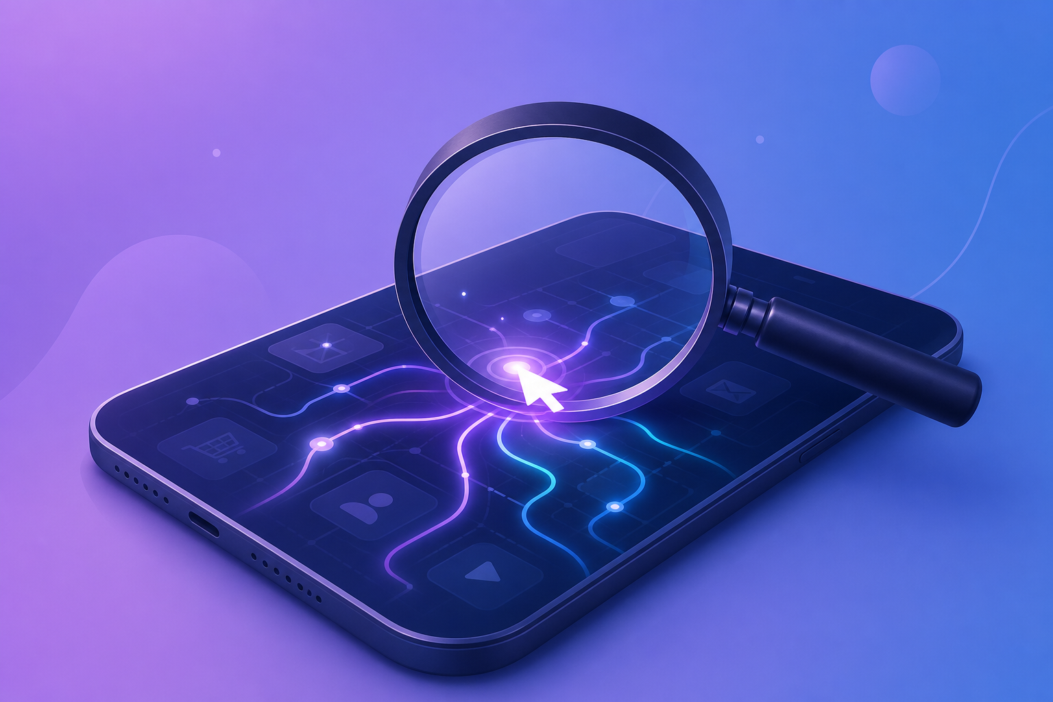 Post-click analytics optimization visualization