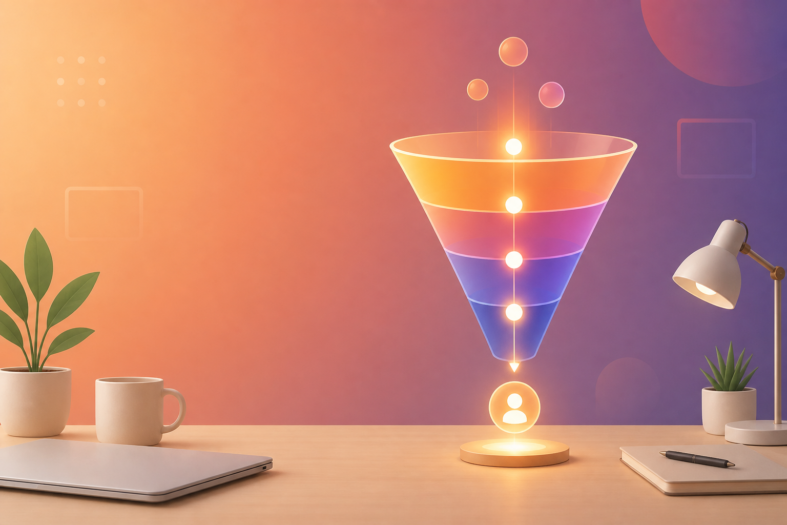 Post-click conversion optimization funnel