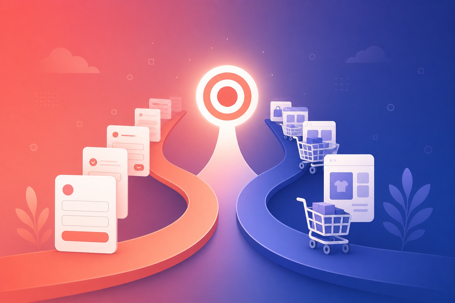 Lead gen vs ecommerce conversion value setup